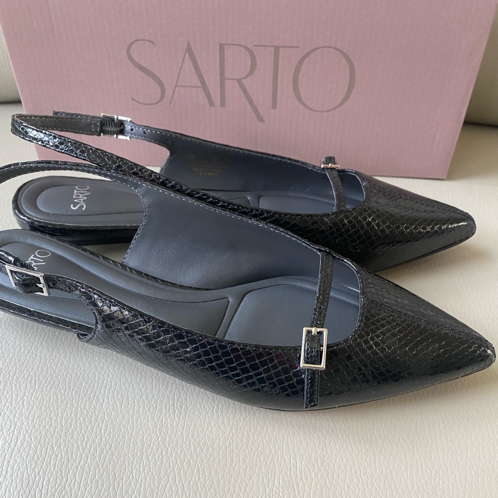 Franco SARTO leather sling flats - Picture 7 of 7